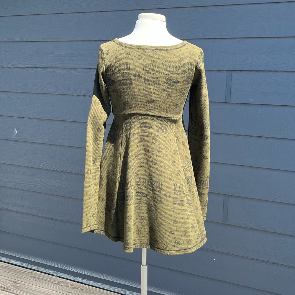Betsey Johnson Y2K VINTAGE Waffle Knit Bee Brand Skater Dress NWT - Picture 6 of 10